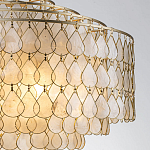 Люстра многоярусная с декором из натуральной морской ракушки Iridescent Light варинант исполнения - 4 | Loft Concept в Грозном