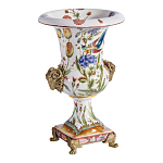 Ваза из фарфора с бронзовыми Овнами Bronze Aries варинант исполнения - 3 | Loft Concept в Грозном