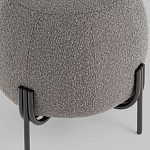 Пуф в ткани букле темно-серого цвета Pikelet варинант исполнения - 4 | Loft Concept в Грозном