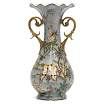 Ваза фарфоровая с попугаями Gaya варинант исполнения - 2 | Loft Concept в Грозном