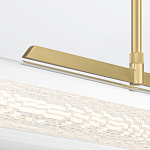 Подвесной светильник линейный золотого цвета с длинной цилиндрической стеклянной трубкой Eurofase варинант исполнения - 7 | Loft Concept в Грозном