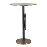 Столик приставной с абстрактным основанием и акцентом в виде золотистого диска Heavenly Space варинант исполнения - 4 | Loft Concept в Грозном